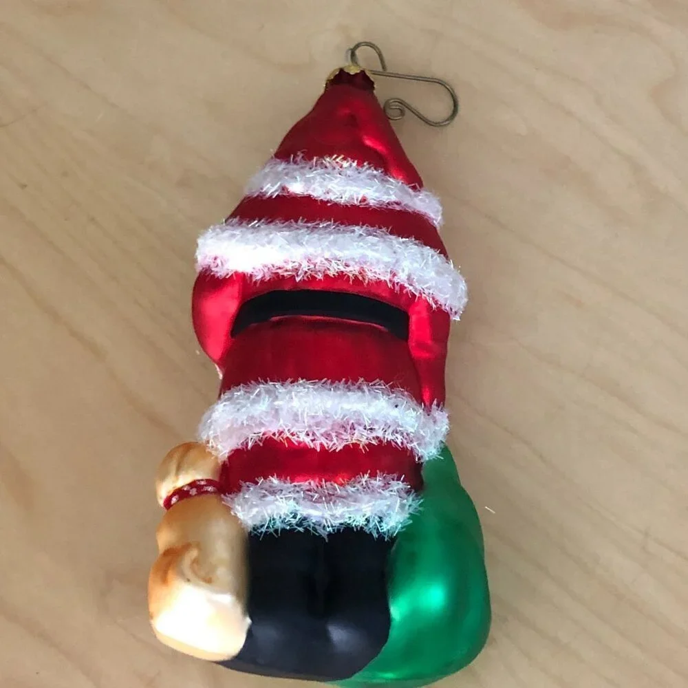 Vintage Bloomburg On The Tree Blown Glass Ornaments 1451 Christmas Tree Santa